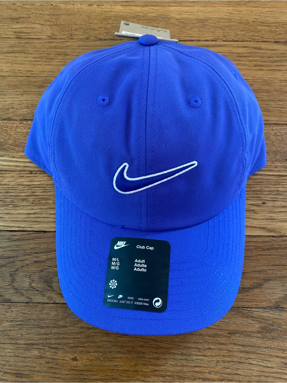 Nike Club Cap - Blue/Purple with White Swoosh